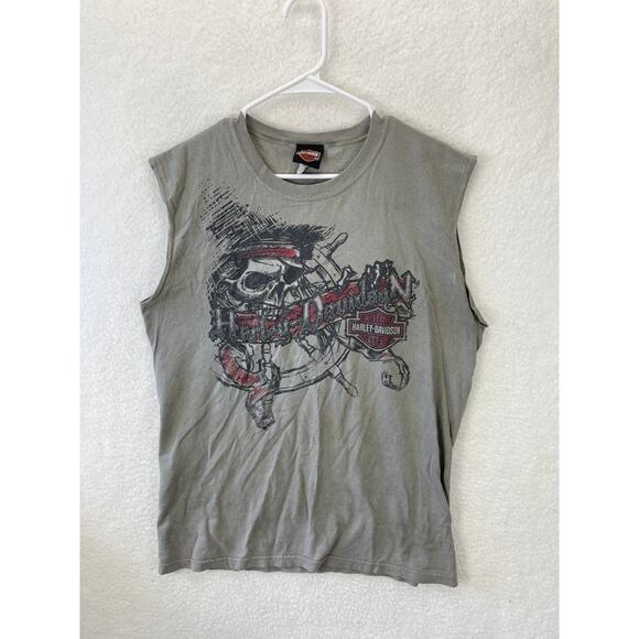 Harley-Davidson Other - Vintage Harley‎ Davidson Motorcycle T-shirt 90s Sleeveless Size Medium